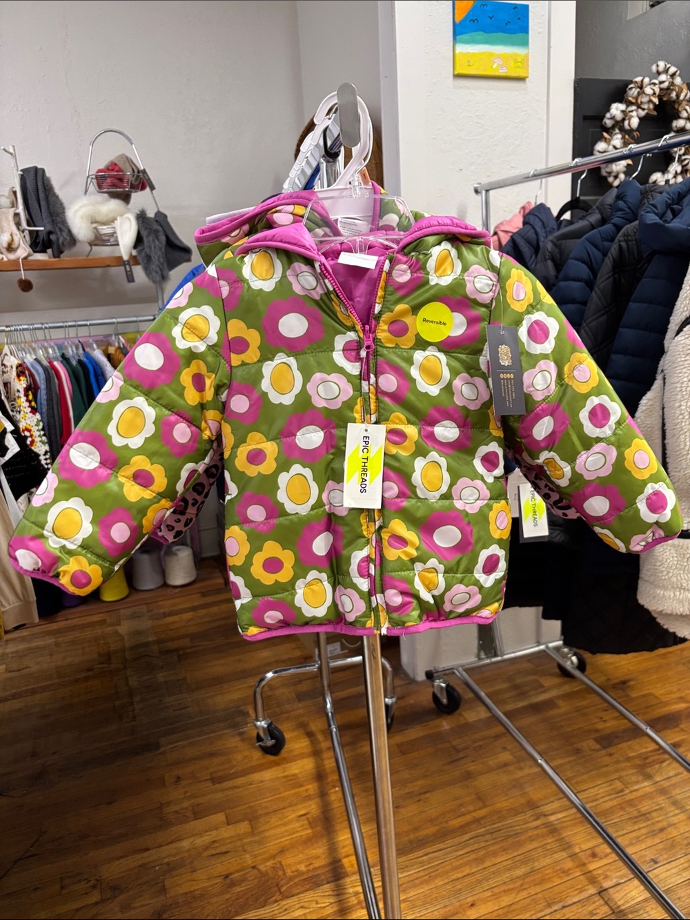 Epic Threads Reversible Puffer Jacket - Kids girl